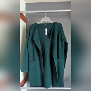 JCREW NWT Juliette collarless sweater-blazer